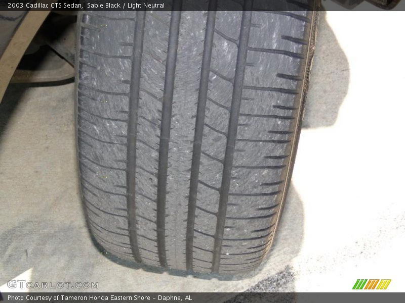Sable Black / Light Neutral 2003 Cadillac CTS Sedan