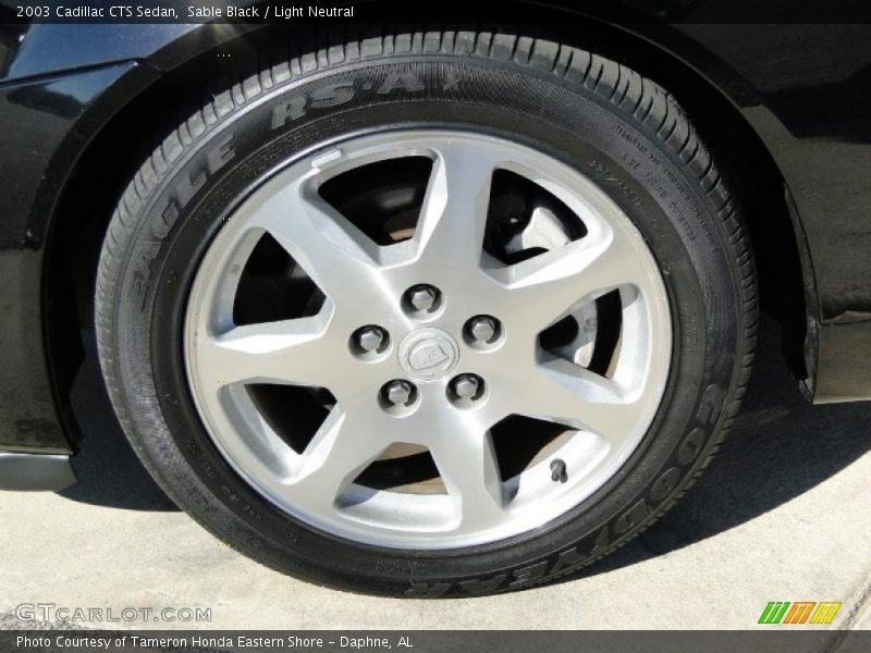 Sable Black / Light Neutral 2003 Cadillac CTS Sedan