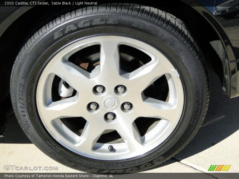 Sable Black / Light Neutral 2003 Cadillac CTS Sedan