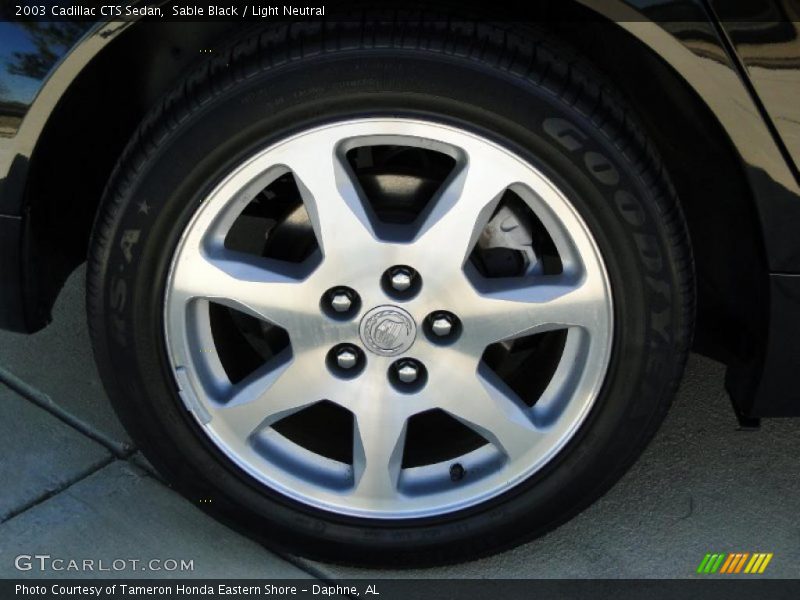 Sable Black / Light Neutral 2003 Cadillac CTS Sedan