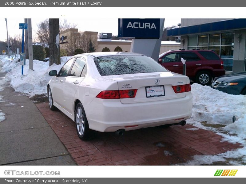 Premium White Pearl / Ebony 2008 Acura TSX Sedan
