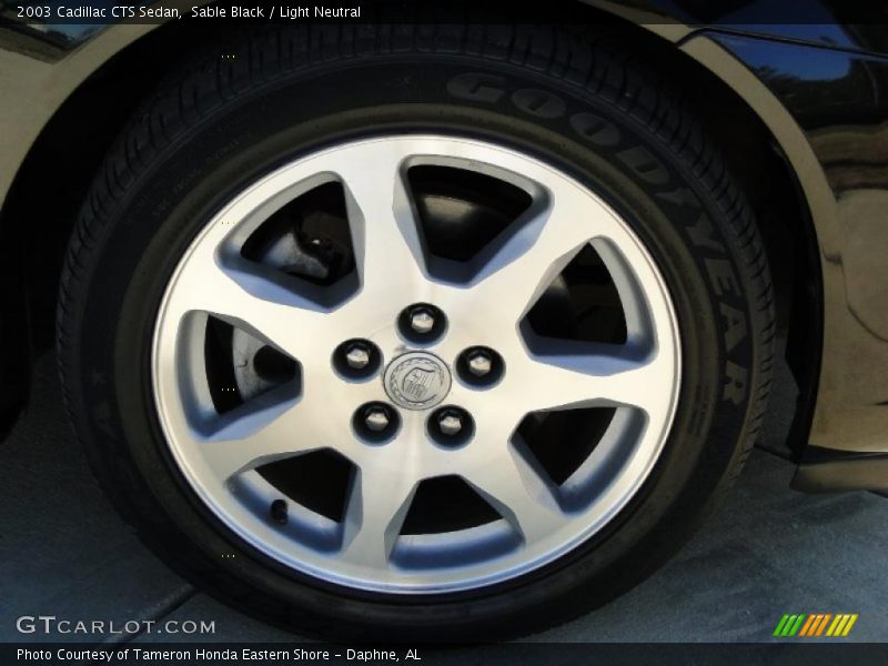 Sable Black / Light Neutral 2003 Cadillac CTS Sedan