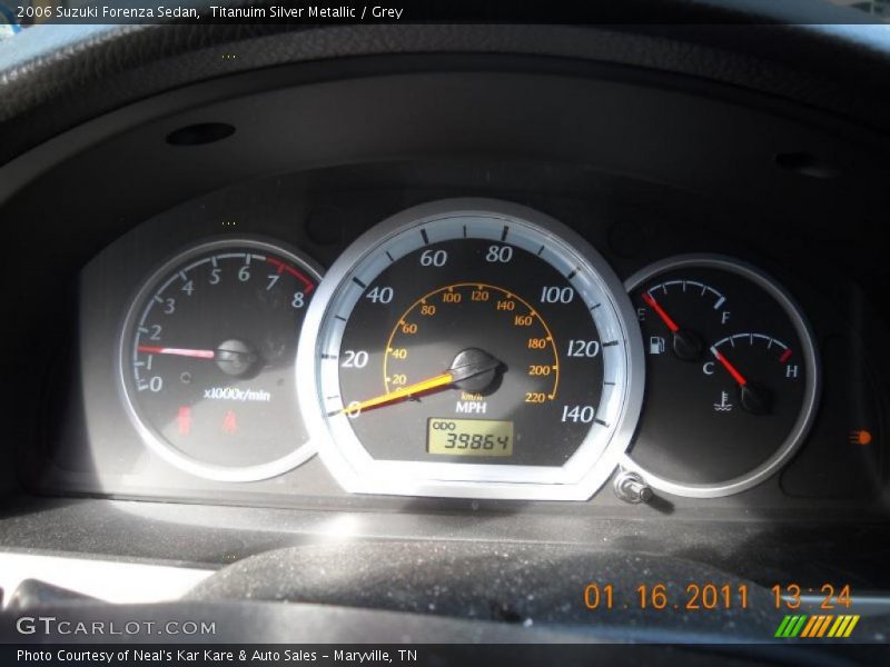 Titanuim Silver Metallic / Grey 2006 Suzuki Forenza Sedan