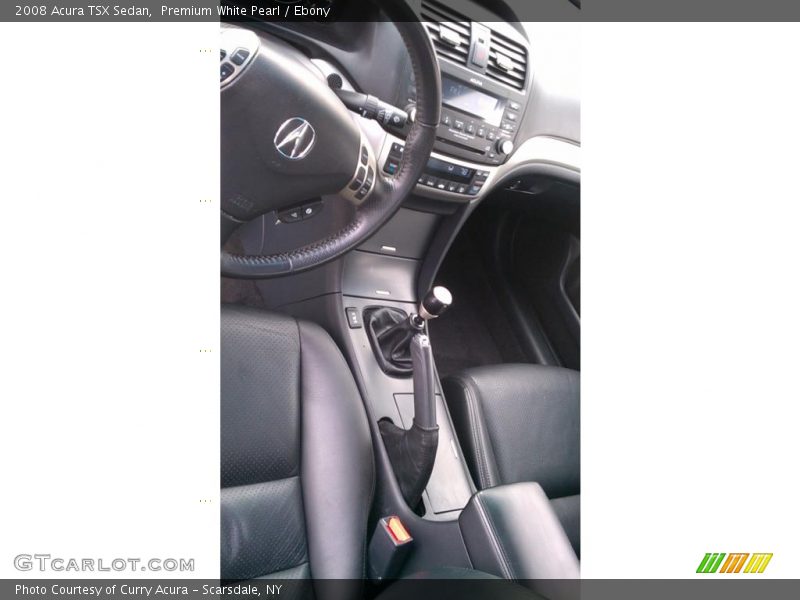Premium White Pearl / Ebony 2008 Acura TSX Sedan