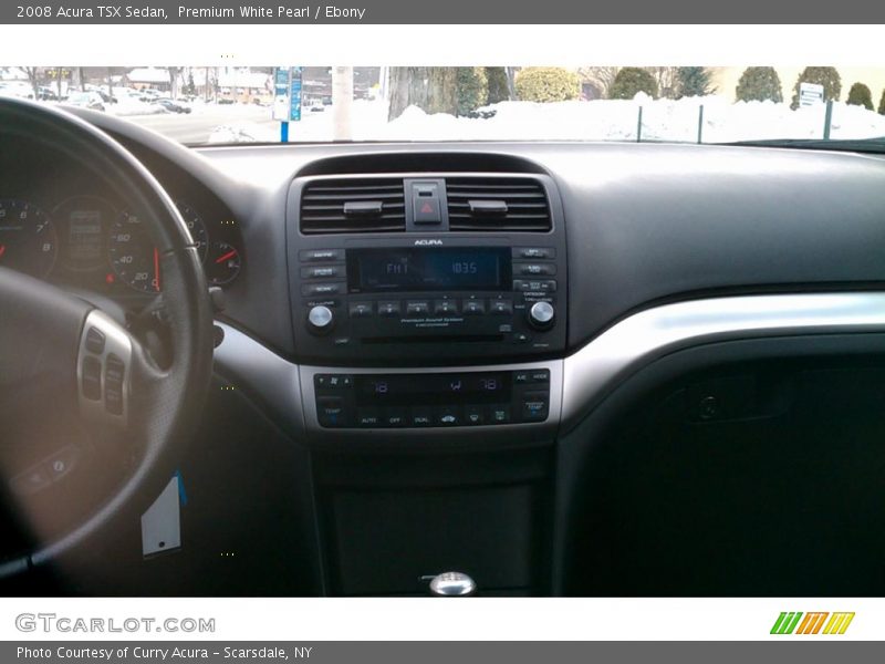 Premium White Pearl / Ebony 2008 Acura TSX Sedan