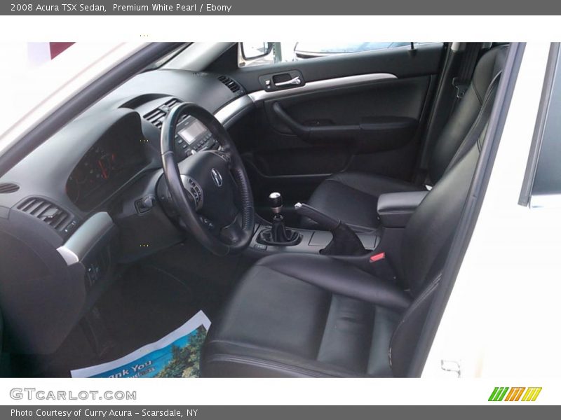 Premium White Pearl / Ebony 2008 Acura TSX Sedan