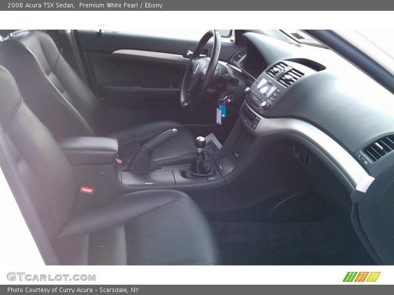 Premium White Pearl / Ebony 2008 Acura TSX Sedan