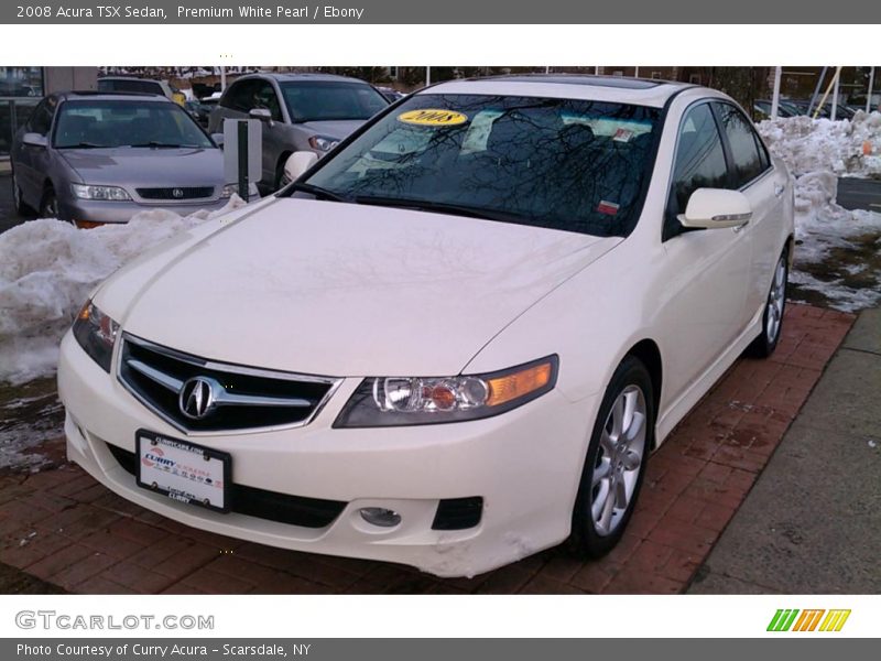 Premium White Pearl / Ebony 2008 Acura TSX Sedan