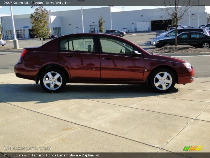 Berry Red / Tan 2007 Saturn ION 2 Sedan