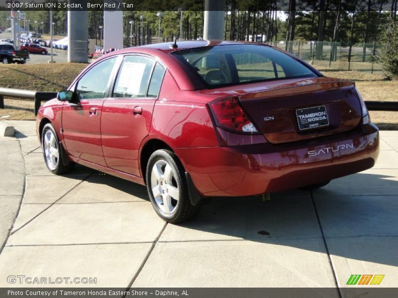 Berry Red / Tan 2007 Saturn ION 2 Sedan