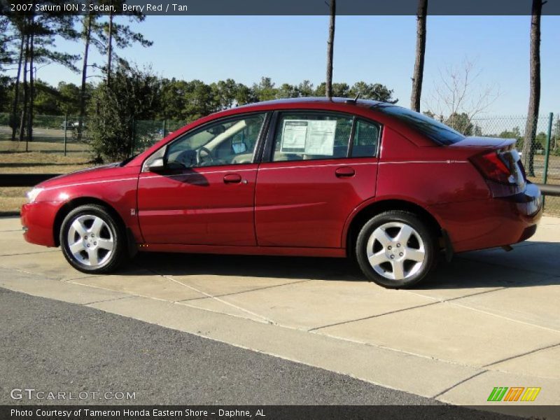 Berry Red / Tan 2007 Saturn ION 2 Sedan