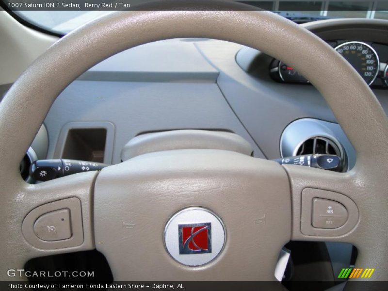 Berry Red / Tan 2007 Saturn ION 2 Sedan