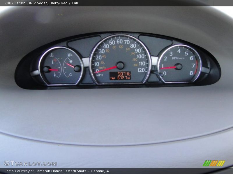 Berry Red / Tan 2007 Saturn ION 2 Sedan