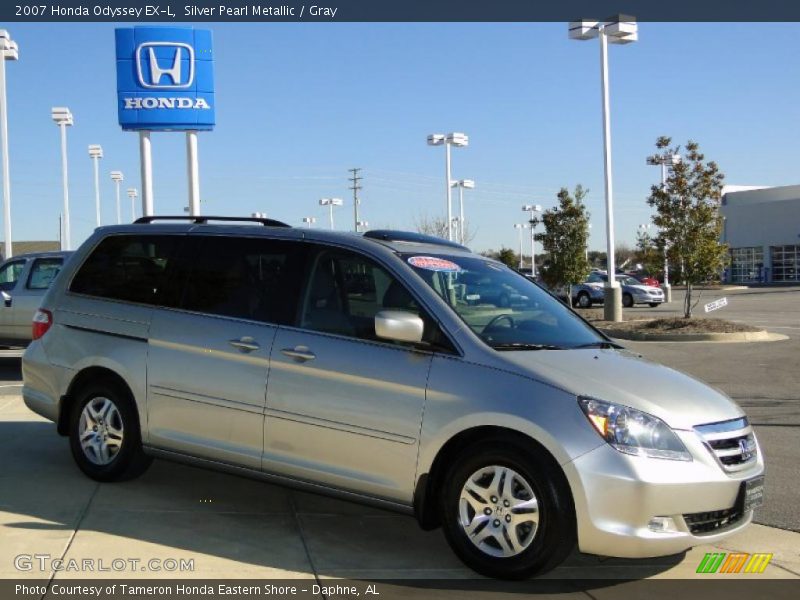 Silver Pearl Metallic / Gray 2007 Honda Odyssey EX-L