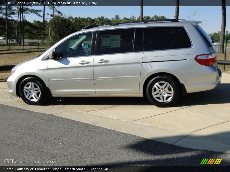 Silver Pearl Metallic / Gray 2007 Honda Odyssey EX-L
