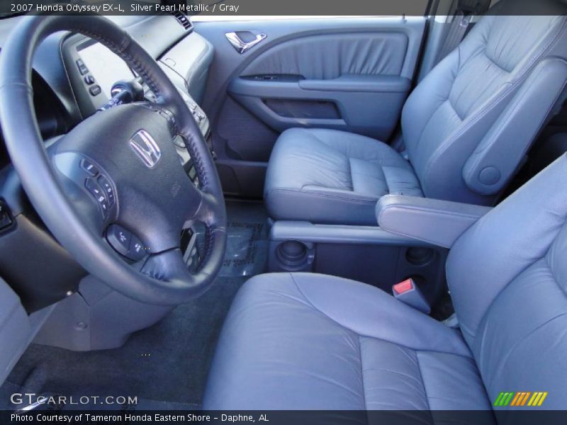 Silver Pearl Metallic / Gray 2007 Honda Odyssey EX-L