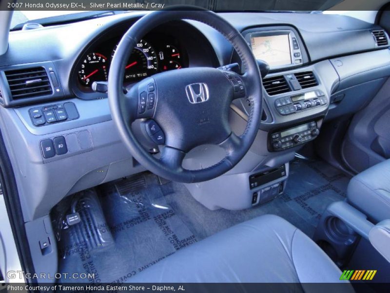 Silver Pearl Metallic / Gray 2007 Honda Odyssey EX-L