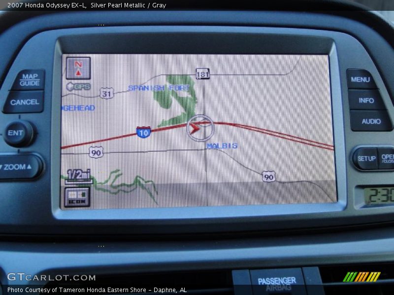 Silver Pearl Metallic / Gray 2007 Honda Odyssey EX-L