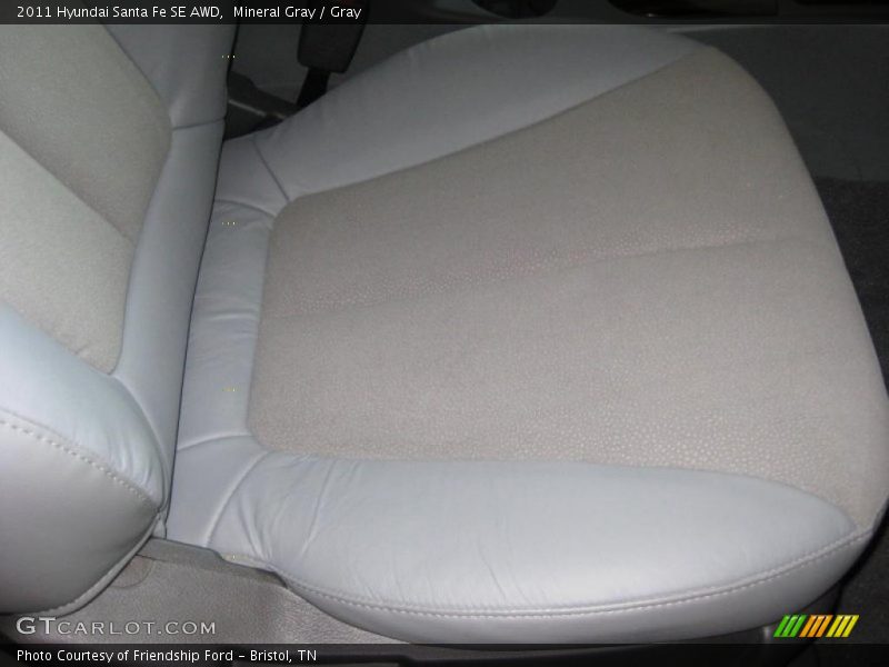 Mineral Gray / Gray 2011 Hyundai Santa Fe SE AWD