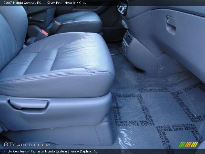 Silver Pearl Metallic / Gray 2007 Honda Odyssey EX-L