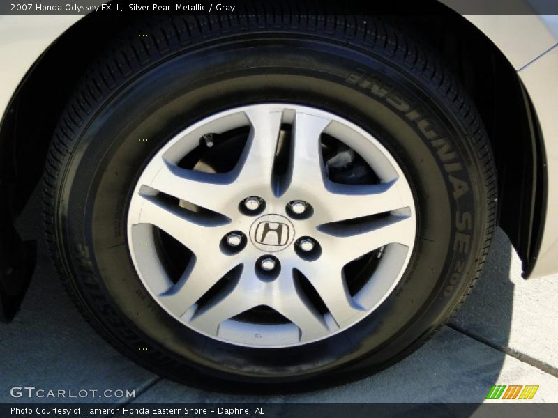 Silver Pearl Metallic / Gray 2007 Honda Odyssey EX-L