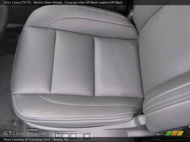 Electric Silver Metallic / Soverign Hide Off Black Leather/Off Black 2011 Volvo C70 T5