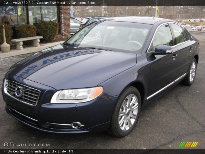 Caspian Blue Metallic / Sandstone Beige 2011 Volvo S80 3.2