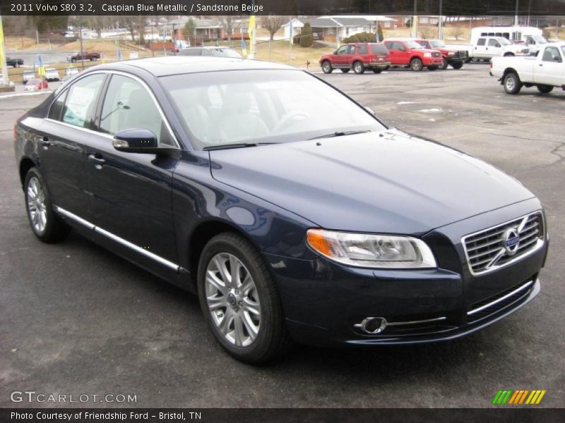 Caspian Blue Metallic / Sandstone Beige 2011 Volvo S80 3.2
