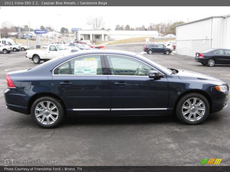 Caspian Blue Metallic / Sandstone Beige 2011 Volvo S80 3.2