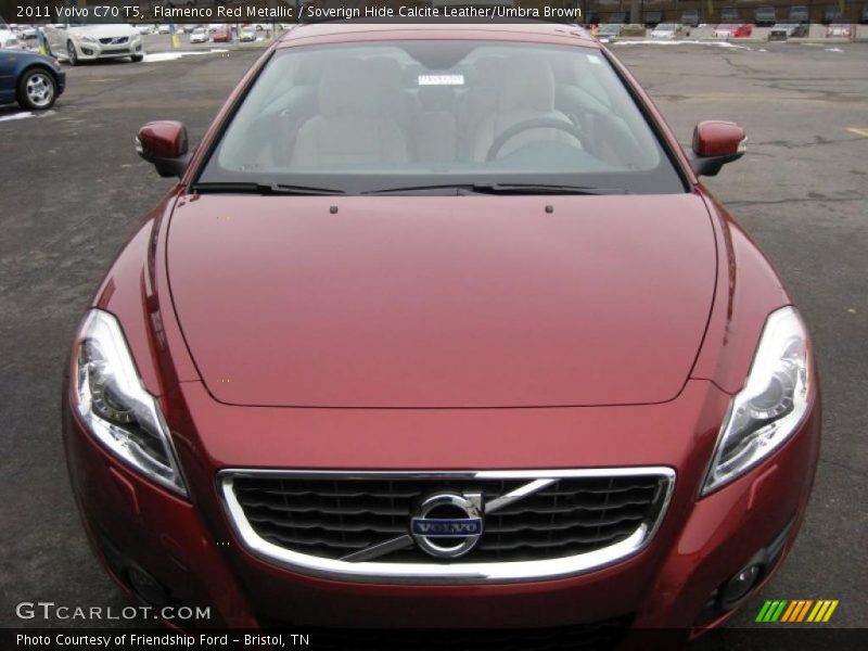 Flamenco Red Metallic / Soverign Hide Calcite Leather/Umbra Brown 2011 Volvo C70 T5