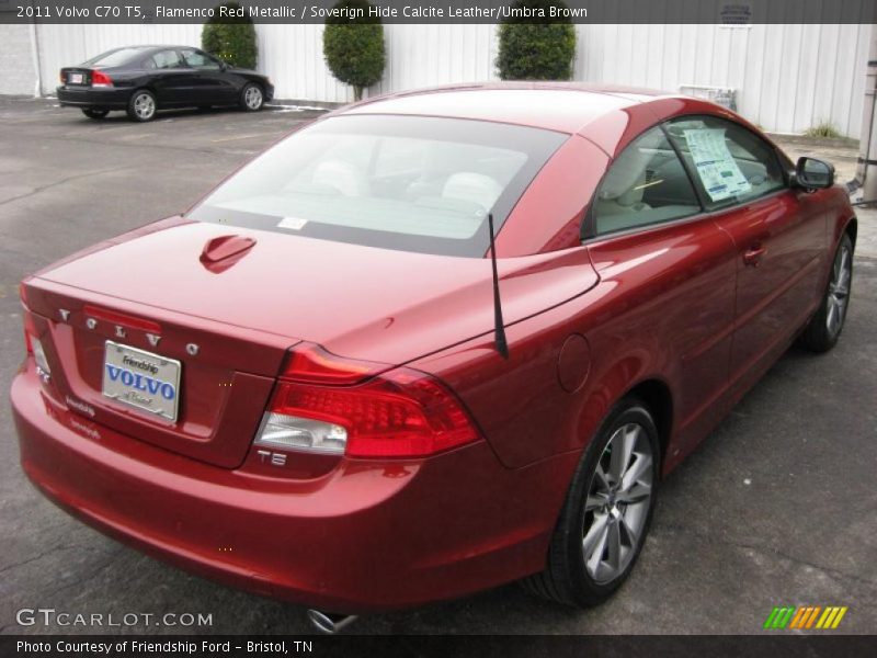 Flamenco Red Metallic / Soverign Hide Calcite Leather/Umbra Brown 2011 Volvo C70 T5