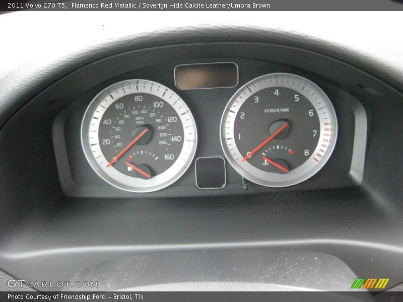 Flamenco Red Metallic / Soverign Hide Calcite Leather/Umbra Brown 2011 Volvo C70 T5