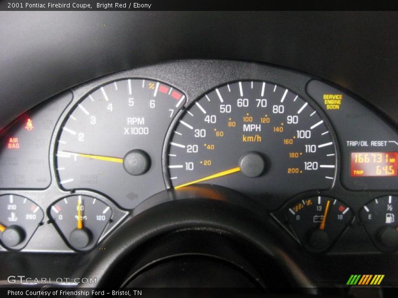  2001 Firebird Coupe Coupe Gauges