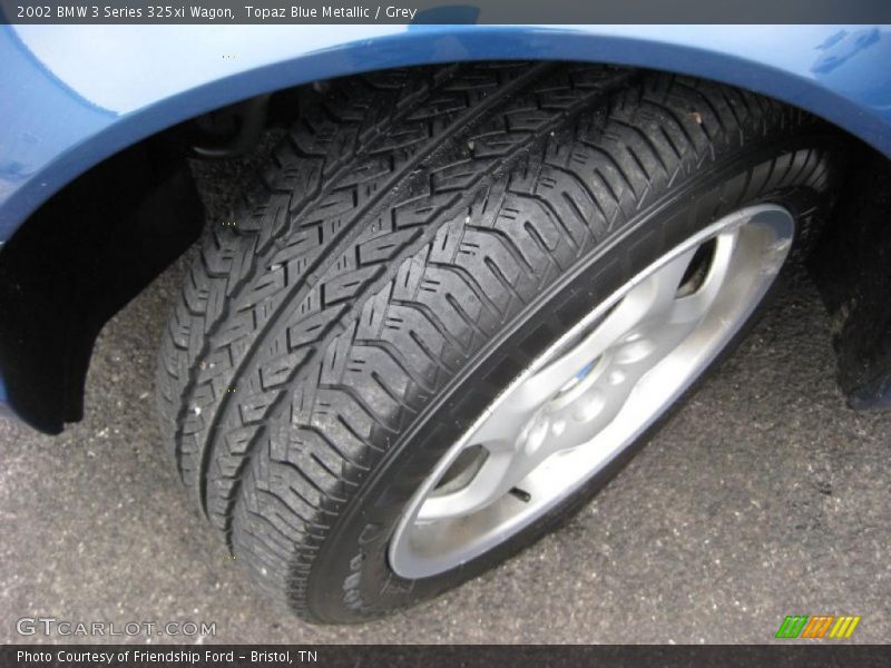 Topaz Blue Metallic / Grey 2002 BMW 3 Series 325xi Wagon