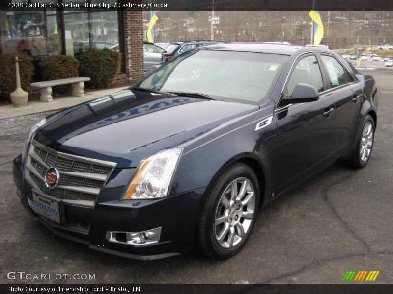 Blue Chip / Cashmere/Cocoa 2008 Cadillac CTS Sedan