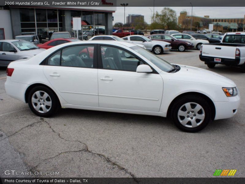 Powder White Pearl / Gray 2006 Hyundai Sonata GL