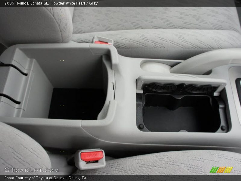 Powder White Pearl / Gray 2006 Hyundai Sonata GL