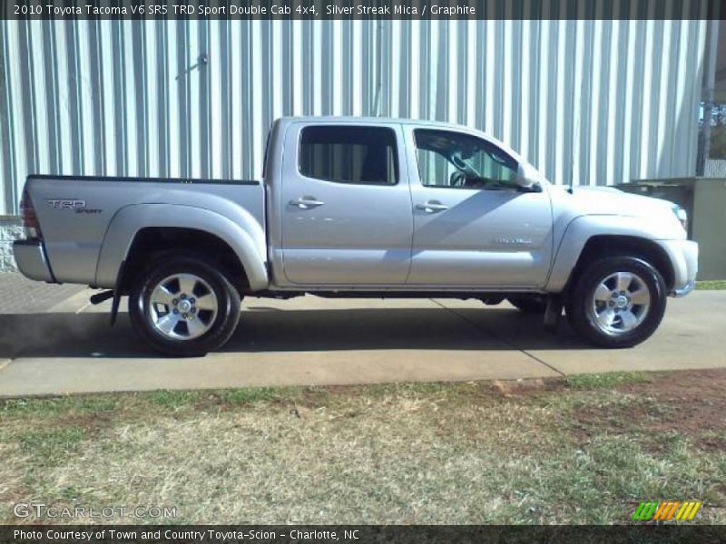 Silver Streak Mica / Graphite 2010 Toyota Tacoma V6 SR5 TRD Sport Double Cab 4x4