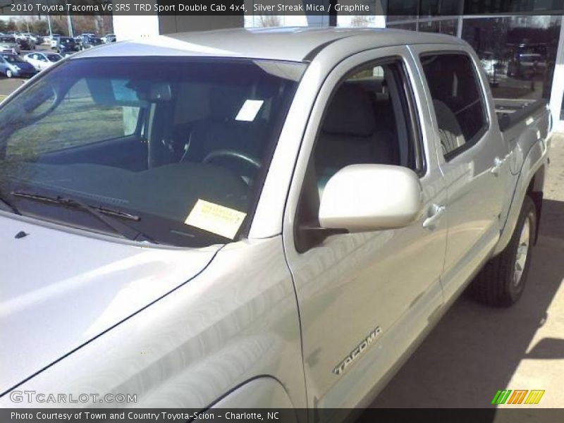 Silver Streak Mica / Graphite 2010 Toyota Tacoma V6 SR5 TRD Sport Double Cab 4x4