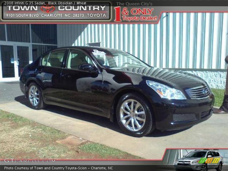 Black Obsidian / Wheat 2008 Infiniti G 35 Sedan