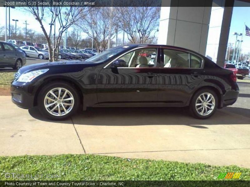 Black Obsidian / Wheat 2008 Infiniti G 35 Sedan