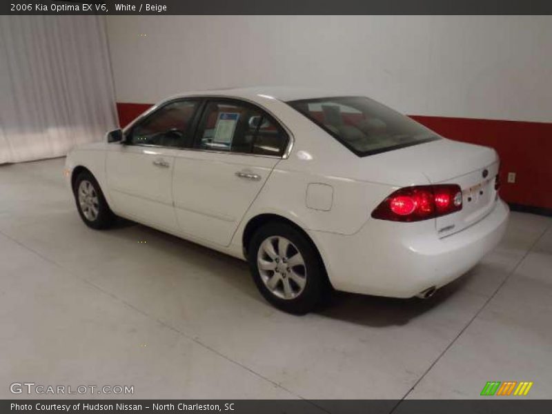 White / Beige 2006 Kia Optima EX V6