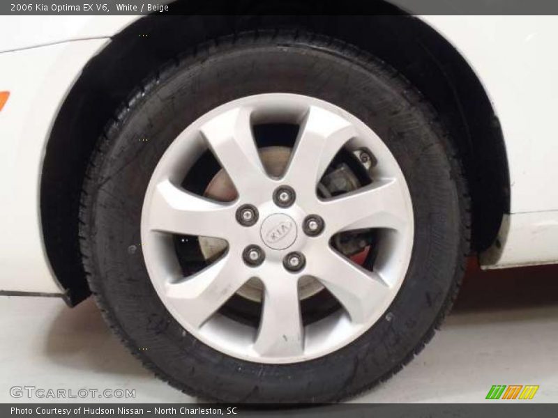 White / Beige 2006 Kia Optima EX V6