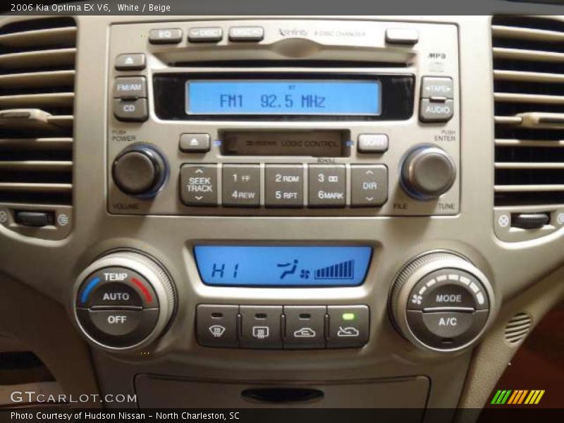 White / Beige 2006 Kia Optima EX V6