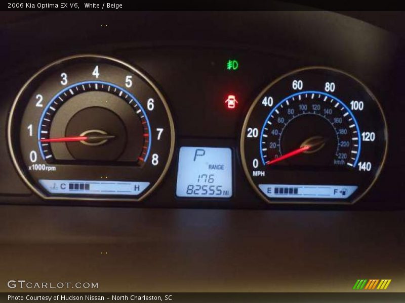 White / Beige 2006 Kia Optima EX V6