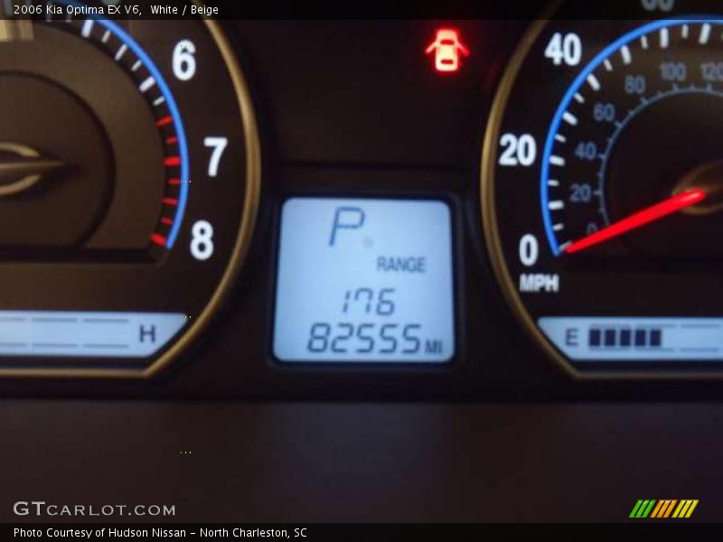 White / Beige 2006 Kia Optima EX V6