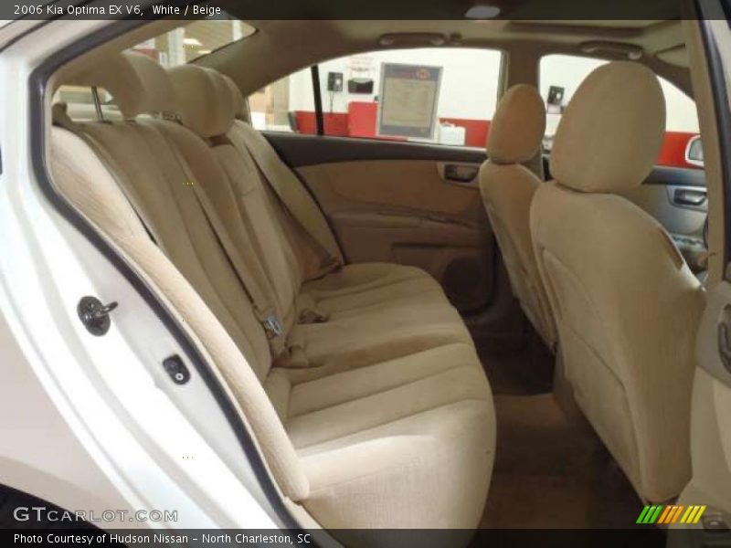 White / Beige 2006 Kia Optima EX V6