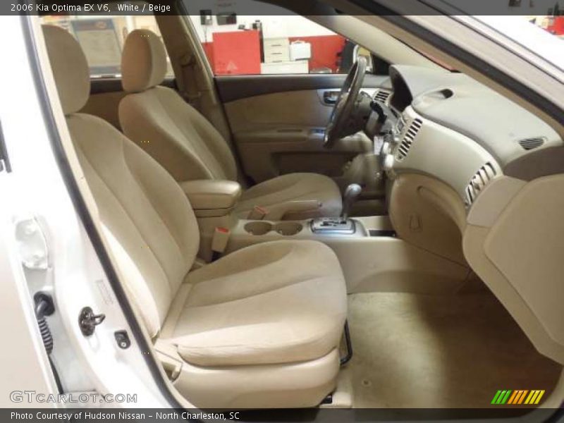 White / Beige 2006 Kia Optima EX V6