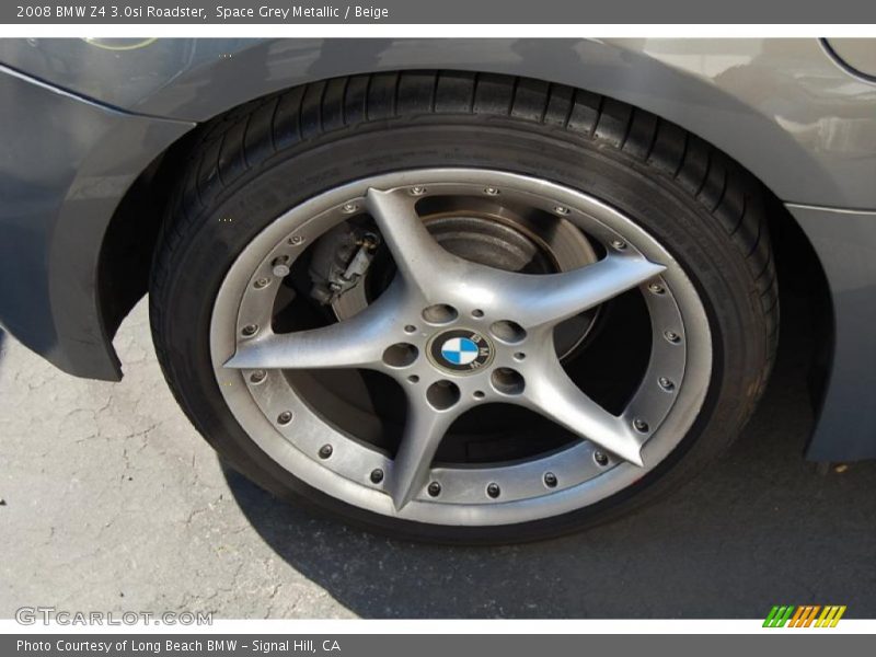 Space Grey Metallic / Beige 2008 BMW Z4 3.0si Roadster