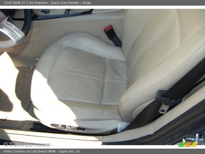 Space Grey Metallic / Beige 2008 BMW Z4 3.0si Roadster